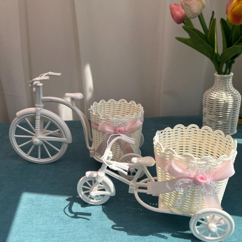 Bicycles Planter Tabletop Decorations for Home Party Wedding Centerpieces Nostalgic Bicycles Flower Basket Plant Stand