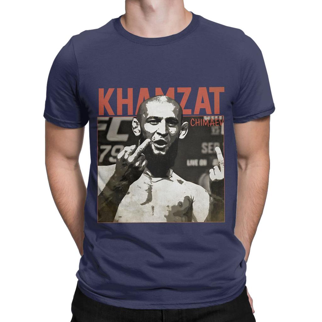 Khamzat Chimaevs TShirt for Unisex Funny Pure Cotton Tee Shirt Round Neck Short Sleeve T Shirt 4XL 5XL 6XL Tops