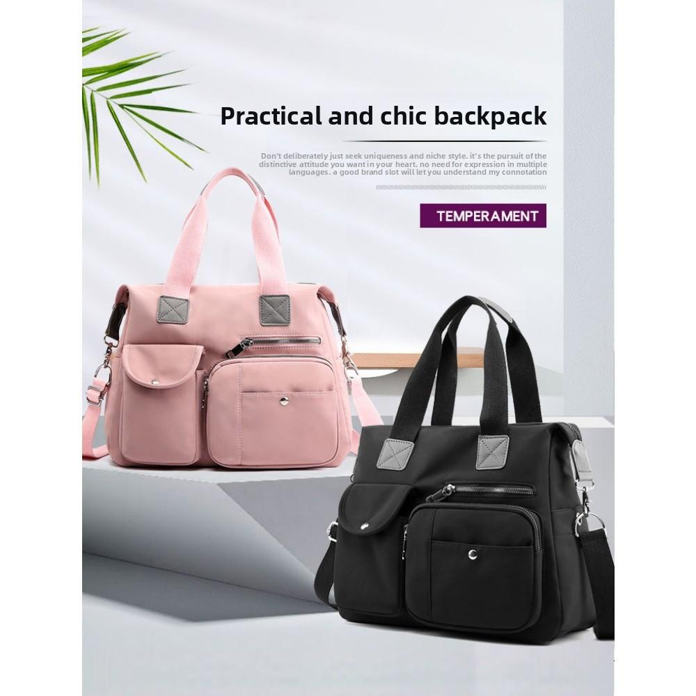 Women's Shoulder Bag, European Beautiful Women's Shoulder Bag, Mommy Bag, Nylon Bag, Portable Large-capacity Travel Bag