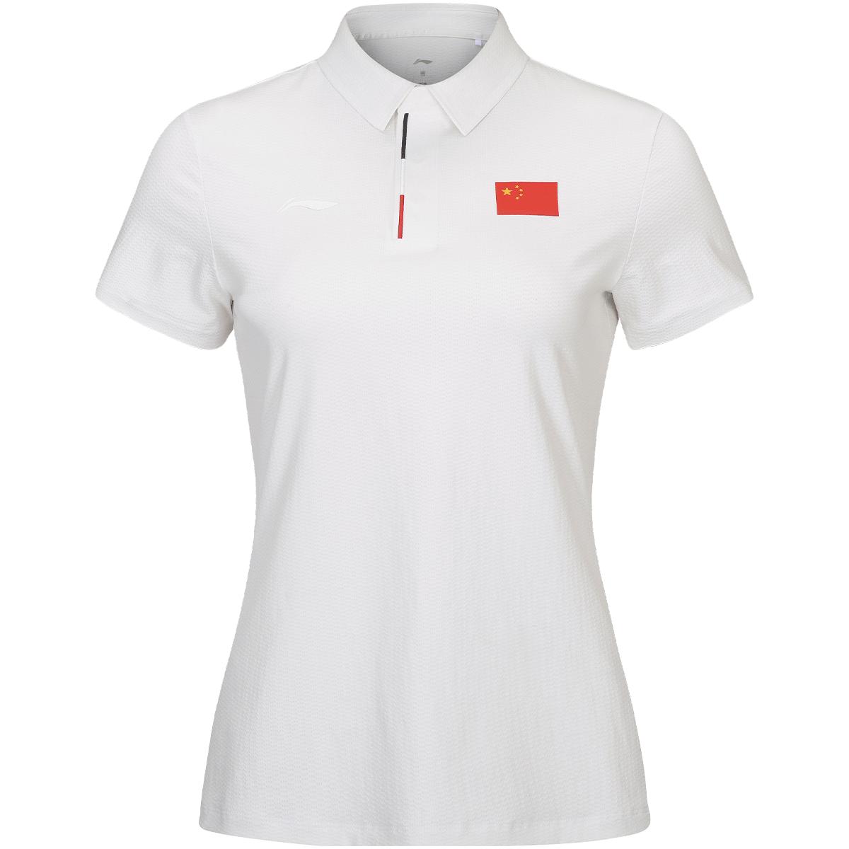 

Серия для настольного тенниса Li Ning Glory Национальный флаг Простая Высококачественная Удобная Прохладная Влагоотводящая Высокоэластичная Короткий рукав Поло APLW074-2 M