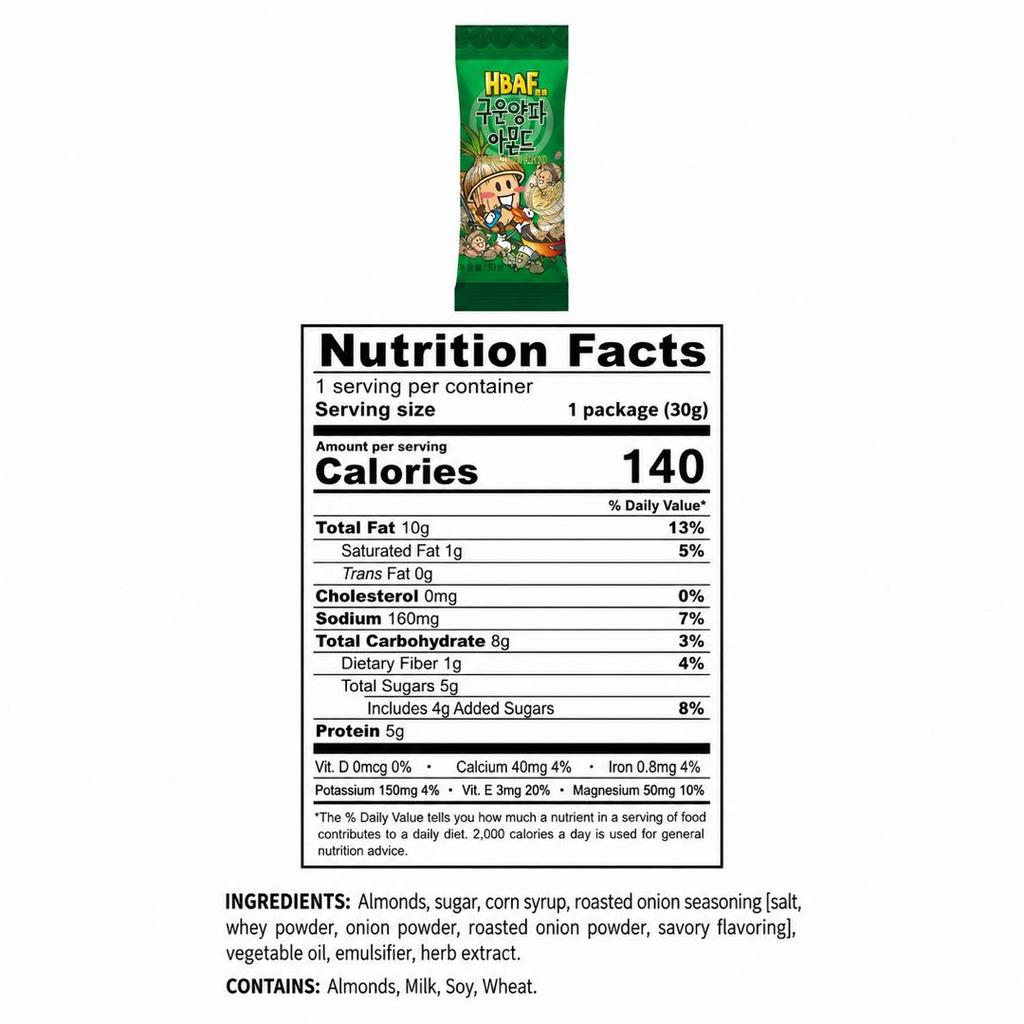 HBAF GERÖSTET ZWIEBEL MANDEL 30g