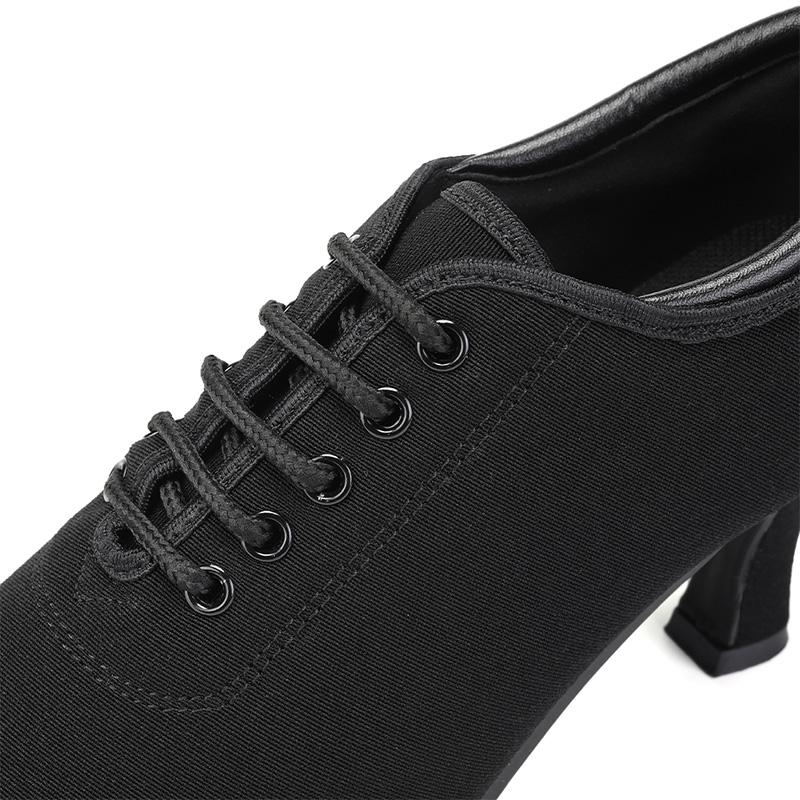 Women Standard Ballroom Dance Shoes Oxford Cloth Outsole Practice Competition Modern Dancing Shoe Dance