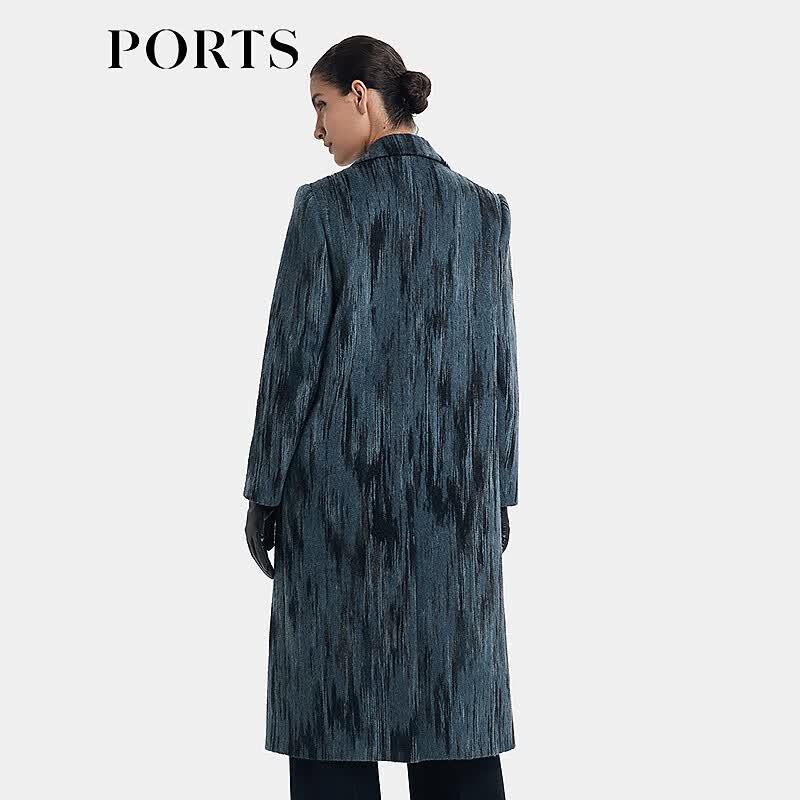 PORTS Women's 2024 Autumn Mid-Length Lapel Coat