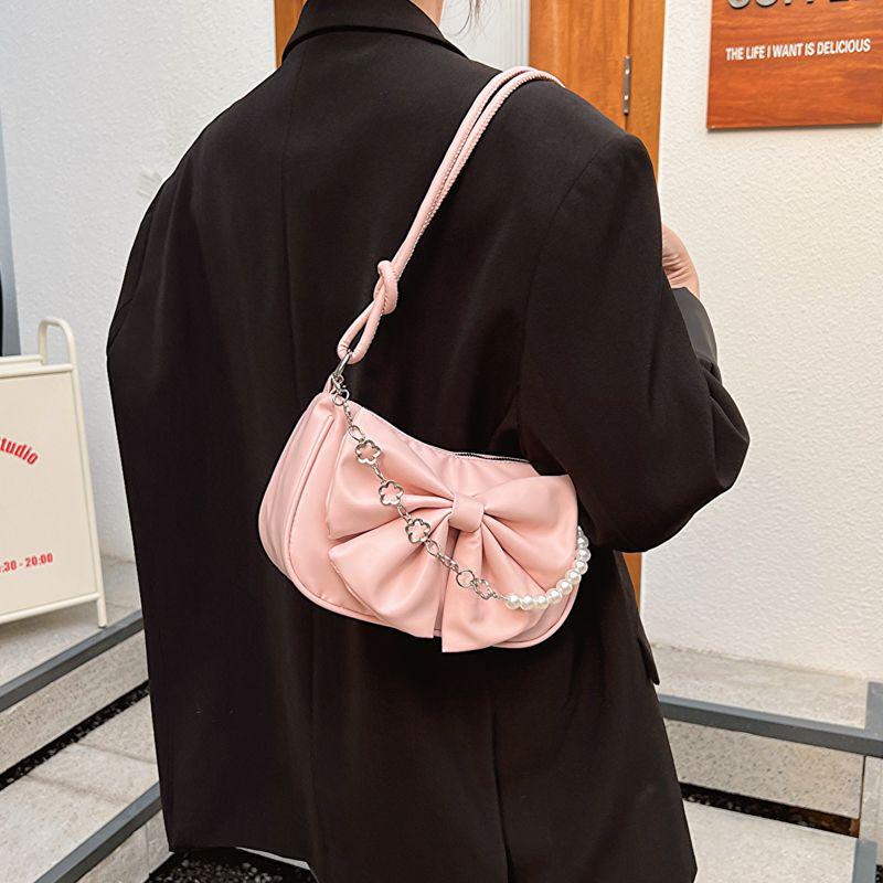 2024 Summer Women's Versatile Western-Style Shoulder Bag - Small, Textured, Trendy, Influencer-Approved.
