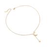 [K.L.Y] Women's Necklace, Starry Sky Crescent Moon, Sterling Silver 925 Pendant, Lovely and Cute, Pure Silver, Gift (Gold)