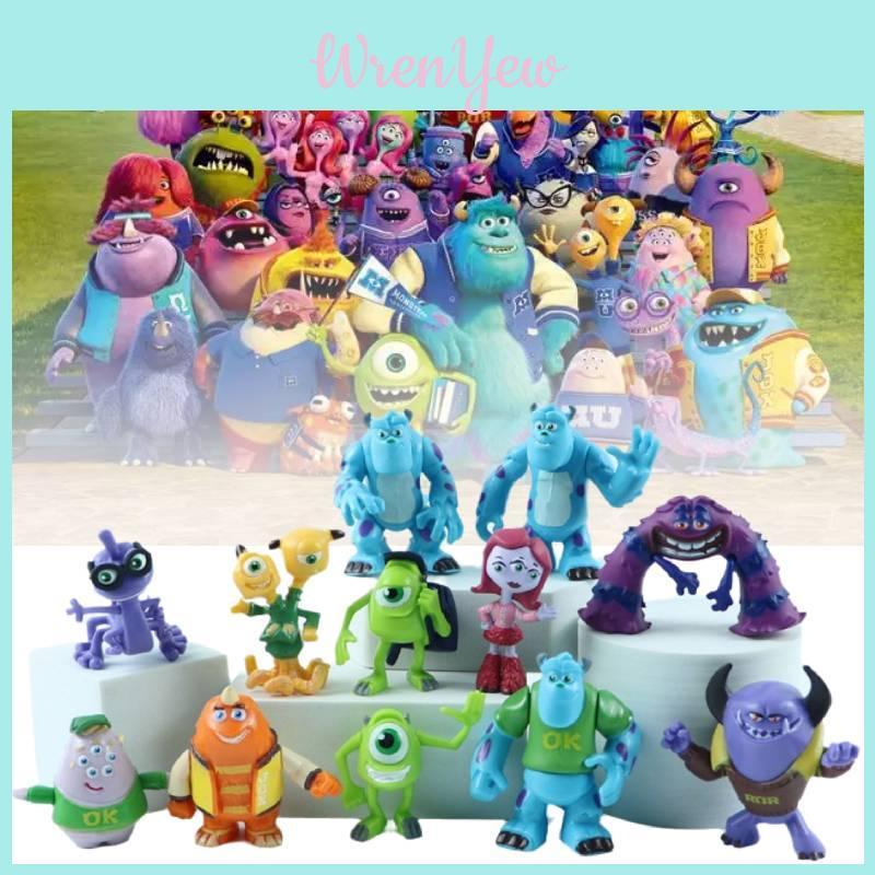 Set di Figure Colorate in PVC di Monster University Con 12 Design Unici di Mostri Per Collezionisti