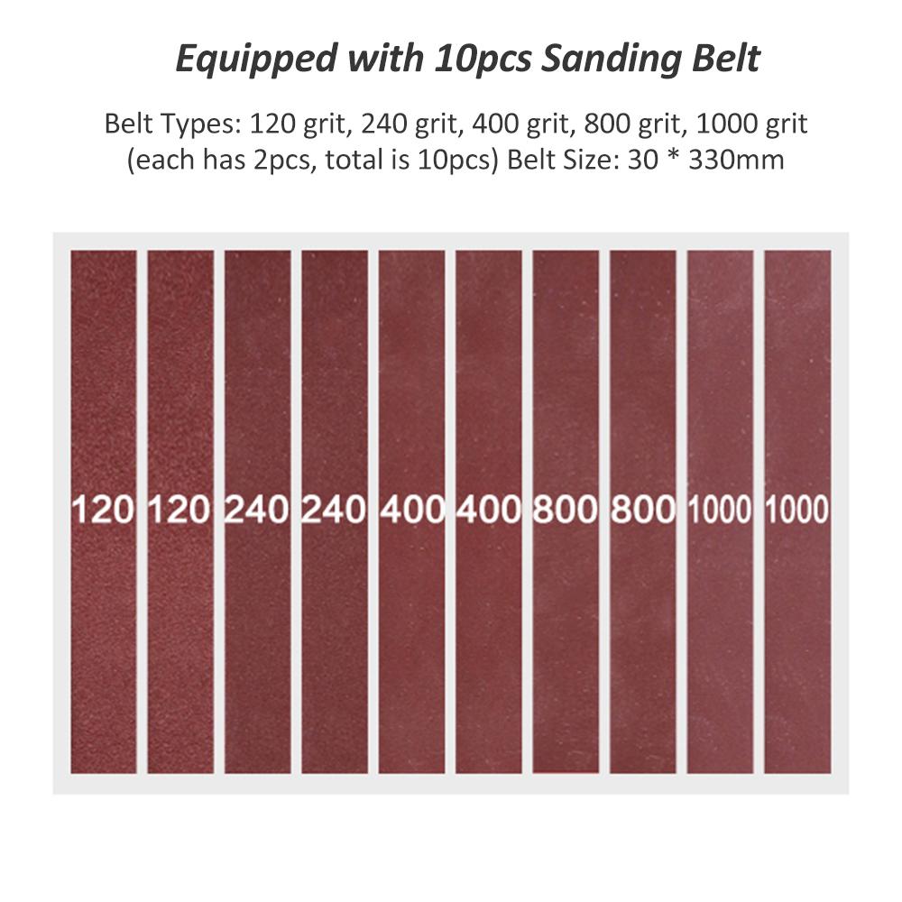 Mini șlefuitor cu bandă orizontal Electric Șlefuire Lustruire Mașină de șlefuit Șlefuitor