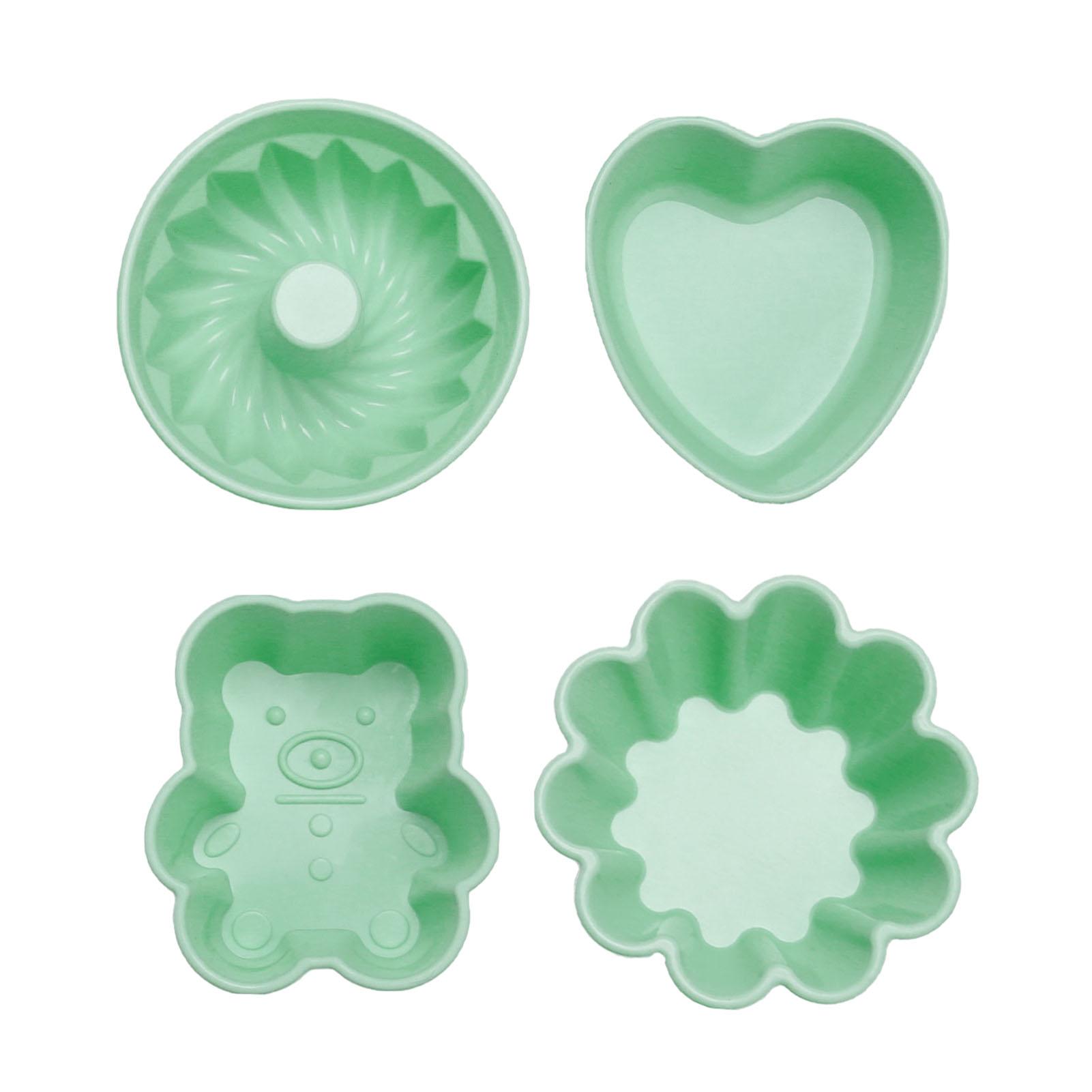 

4 шт. цветные силиконовые формы для торта, кексы, форма для кексов, высокотемпературная форма для кексов, шоколадный пудинг, конфеты, форма для выпечки