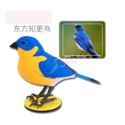 Children'S Intelligent Electric Voice Control Induction Simulation Bird Can Call And Move Light Control Puzzle Music Electronic