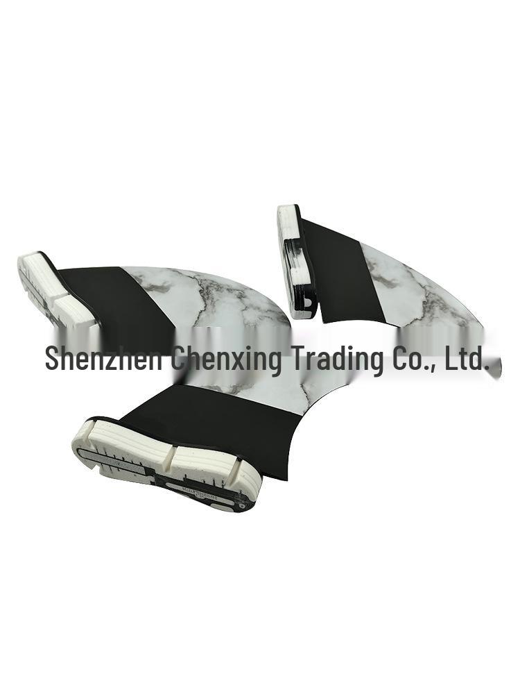 Marble Pattern Double Tab Tail Fin Surfboard Accessory for FCS2
