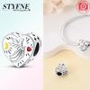 Charms Plataoriginales Heart Love Star Angel Beads For Charms Copper Bracelet Jewellery Making Women'S Gift
