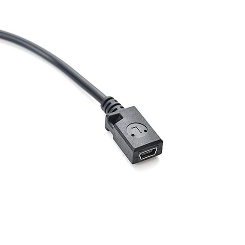 Mini USB 5Pin Female to Type C Male Data Cable for Mobile Gaming and Tablet Charging 30cm Long