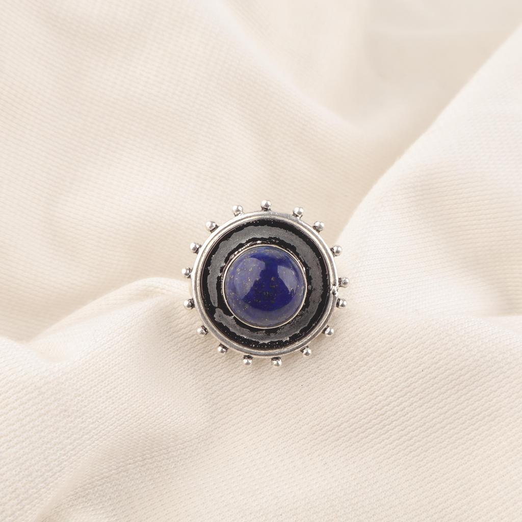 Lapis Lazuli Gemstone Jewelry, 925 solid Sterling Silver Ring, Handmade Gorgeous Silver Ring, Amazing Lapis Lazuli Silver Ring For Her