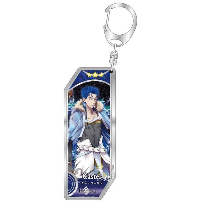 BellFine Fate/Grand Order Servant Keychain (23: Caster/Cu Chulainn) 4cm X 1cm X 9cm