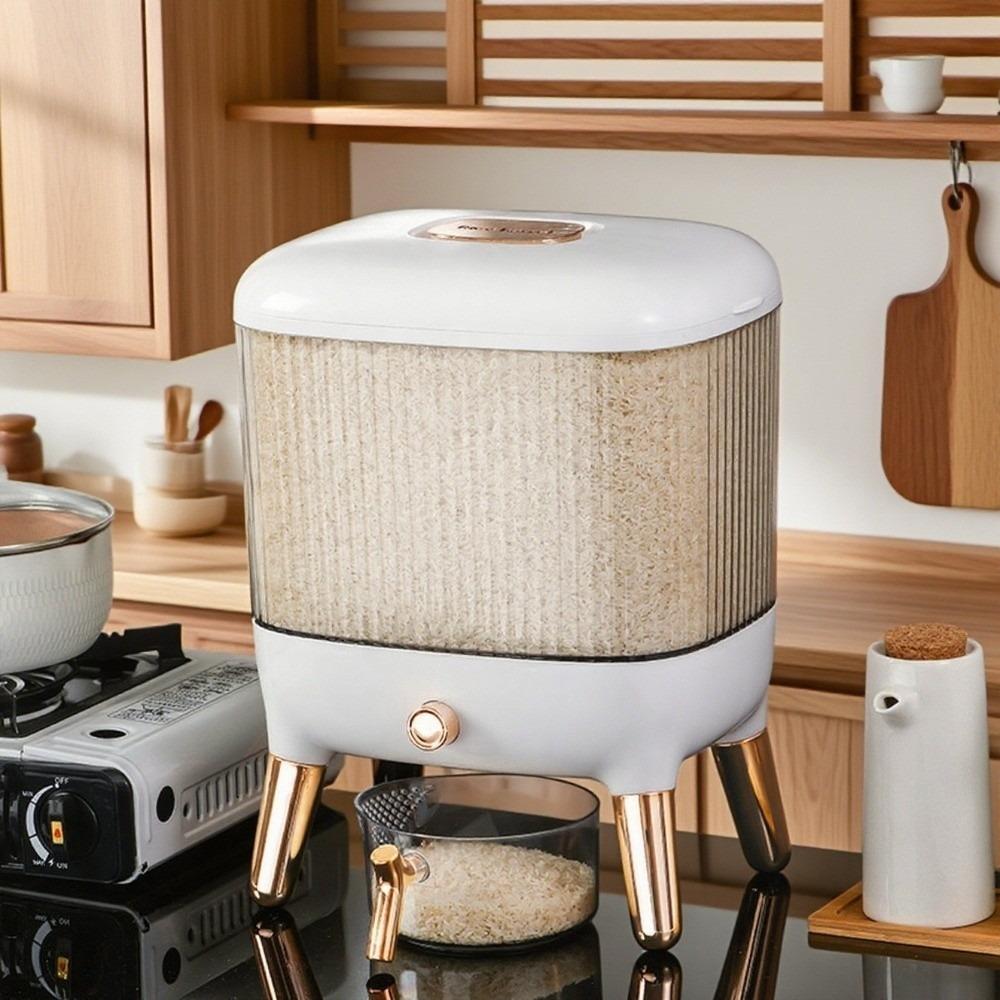 Press Type Rice Storage Container Thickened Dry Food Storage Box  Food Preservation