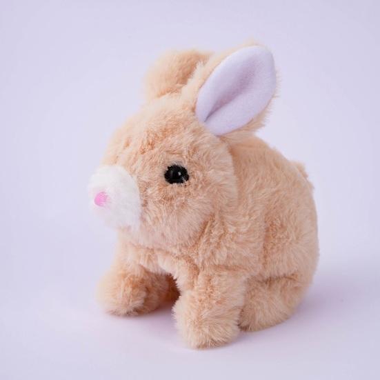 Electric Rabbit Toy Soft Plush Walking Barking Mouth Moving Ears Shaking Entertainment Birthday Gift Kids Smart Simulation Bunny Doll Kindergarten