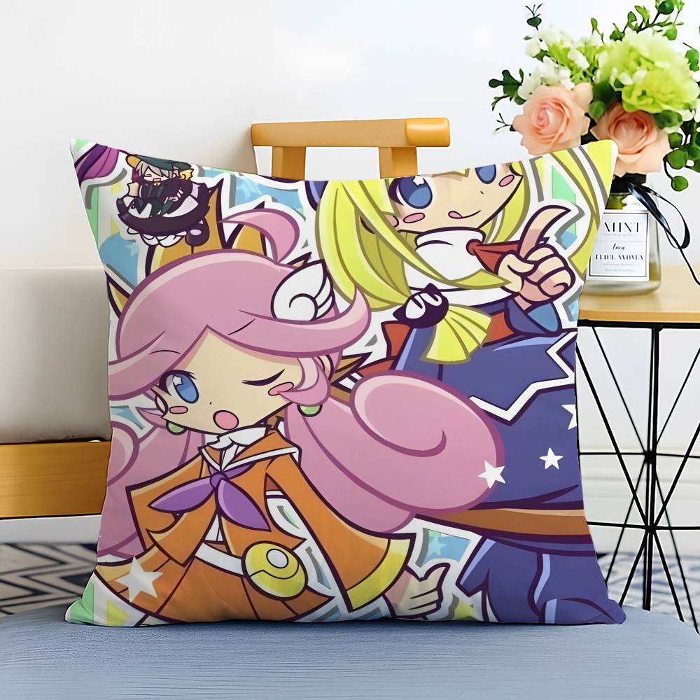 Cute Game P-Puyo Pop Fever-MT Pillow Case Printed Brushed Fleece Pillow Baby Skin-Touch Eco-Friendly Dye-Sublimat