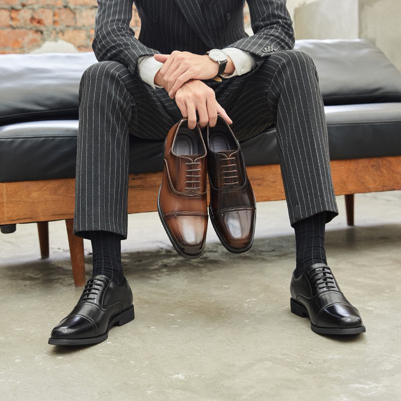 Patent Leather Dress Shoes Man High Quality Casual Business Social Shoes Male Lace Up Party Oxford Comfortable Zapatos Hombre