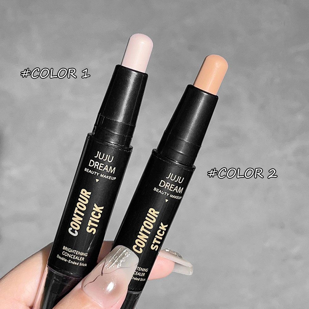 2 In 1 Cosmetic Concealer Face Contour Stick Highlighter Dual-Head Highlighter Trimming Up Matt V3G3