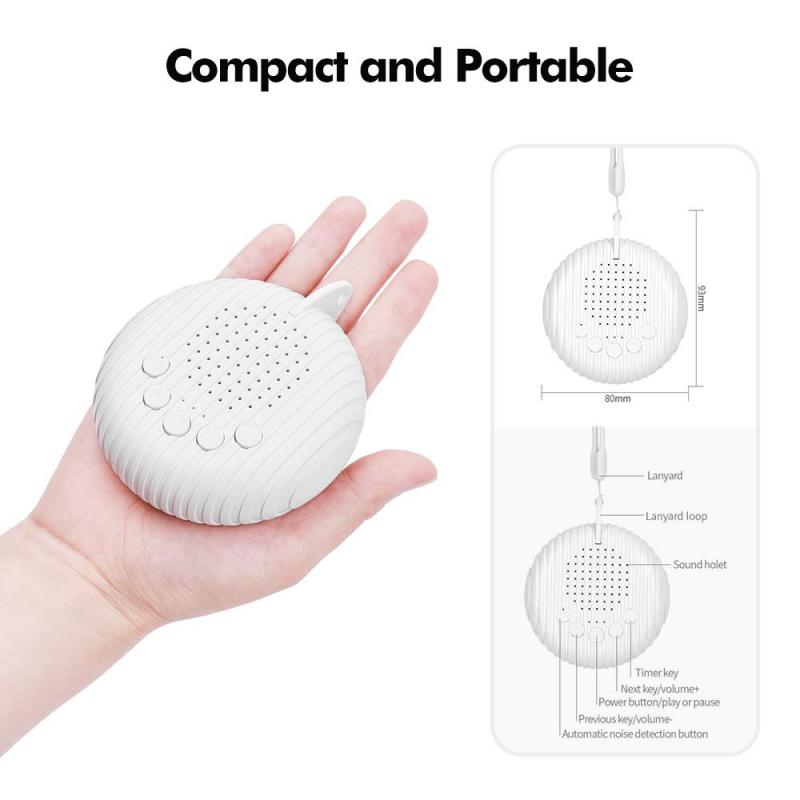 Portable Baby Sleep Machine White Noise Sound Machine 10 Soothing Sounds 15/30/60min Timer Volume4.796 Purchases