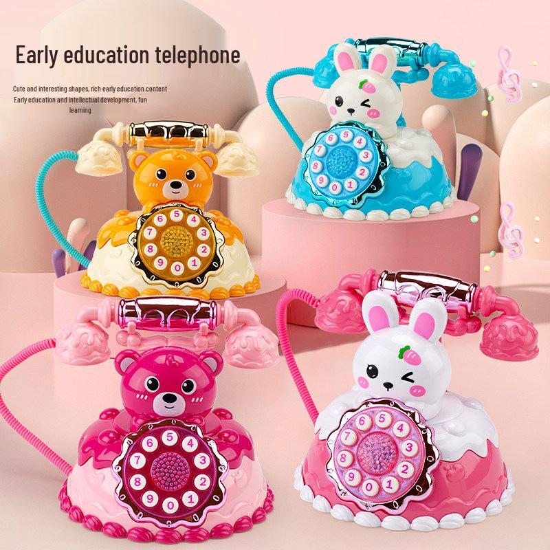 Musical Toy Phone for Early Childhood Development - Simulated Landline for Boys & Girls