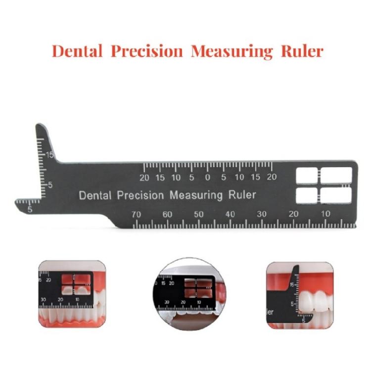 Aluminum Dental Precisions Measuring Ruler Dental Care Measurement for Accurate Endodontic Scaling & Tooth Assessment