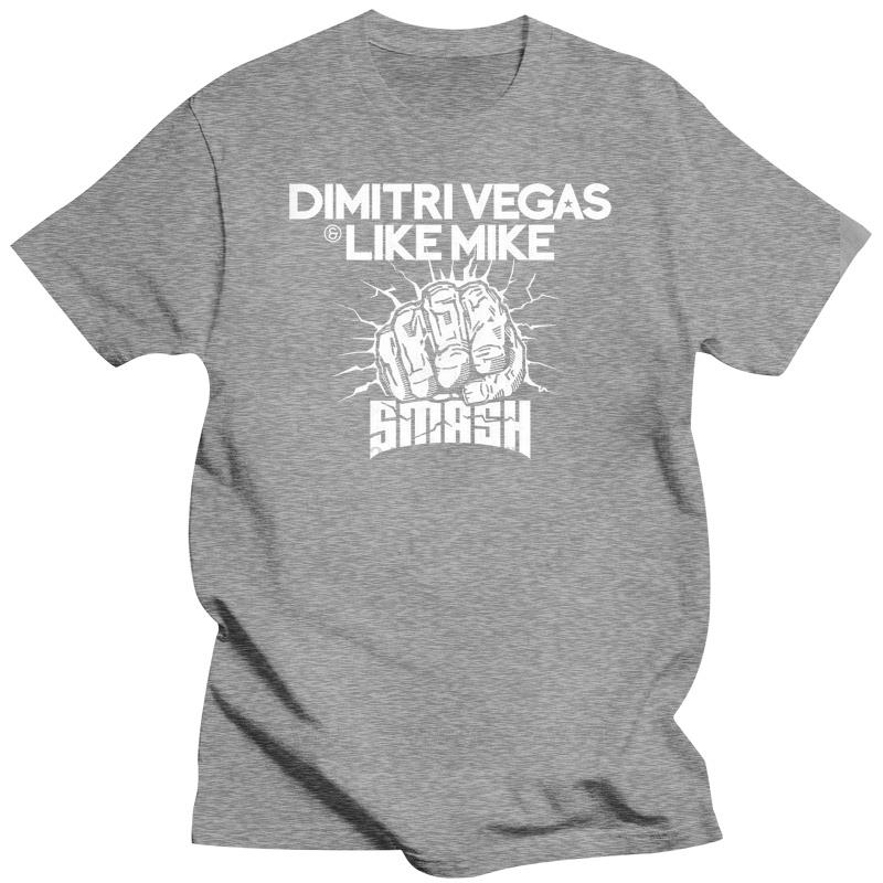 

Beach man tee shirt fashion print tees DIMITRI VEGAS LIKE MIKE T-SHIRT SMASH party festival ALL SIZES A52 male t-shirts tops 4XL