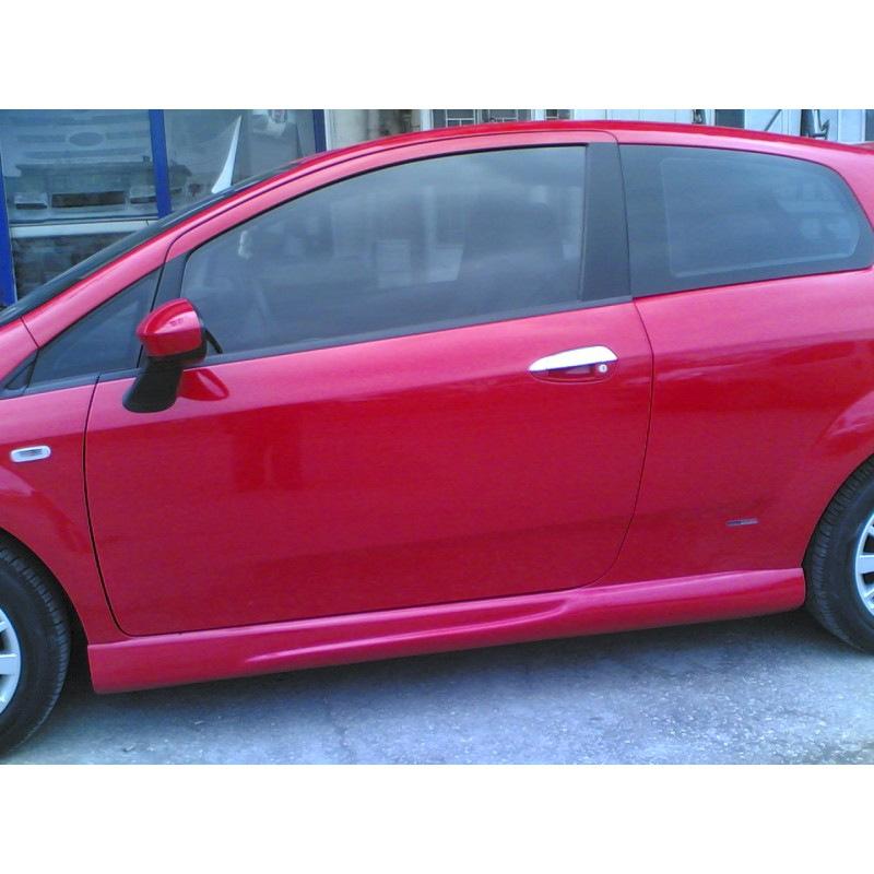 Боковые пороги (под покраску) для Fiat Punto Grande/EVO 2006-2018 гг