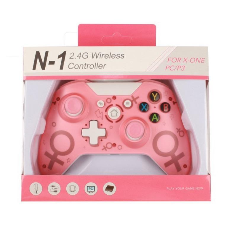 Wireless Controller for Xbox One / Xbox One S / Xbox One X / Xbox Series X / PS3 / PC, 2.4GHZ Wireless Game Controller with Dual Vibration