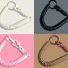 Elastic Straps Spiral Spring Lanyard Retractable Telescopic Spring Key Ring  Outdoor