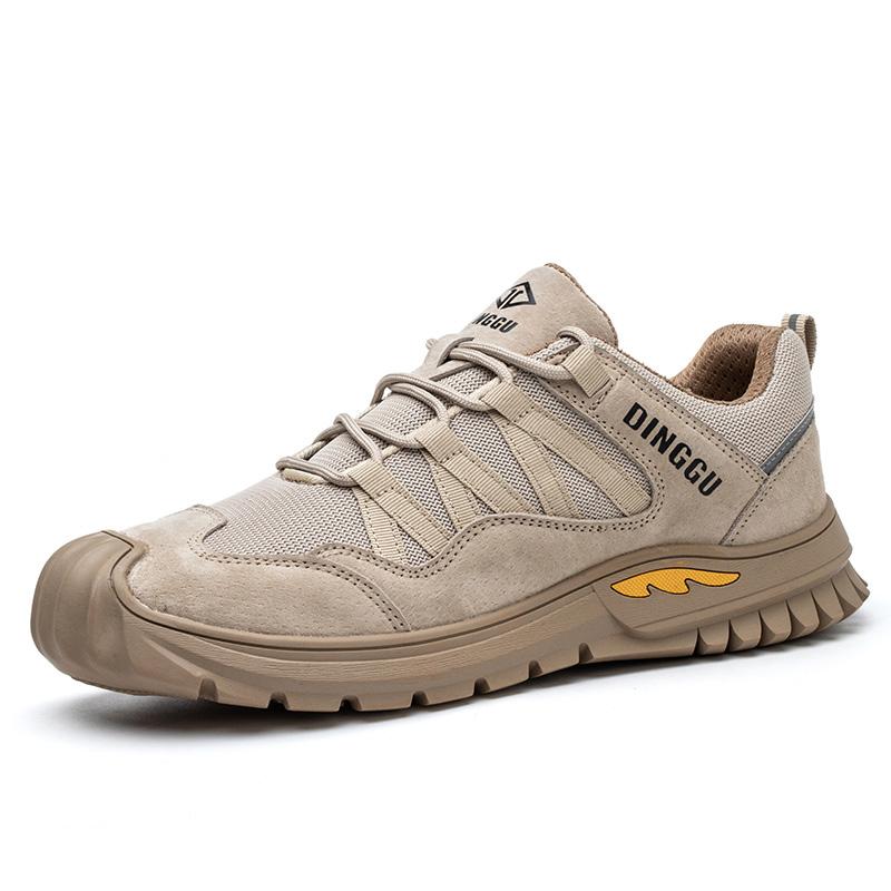 Men Casual Breathable Steel Toe Caps Work Safety Shoes Summer Worker Security Boots Outdoors Safe Sneakers Protective Footwear