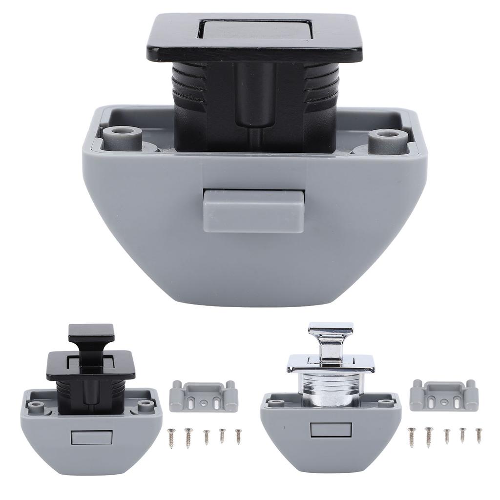 RV Push Cabinet Lock Metal Push Button Keyless Cupboard Drawer Compartment Latch Lock Catch for Cara