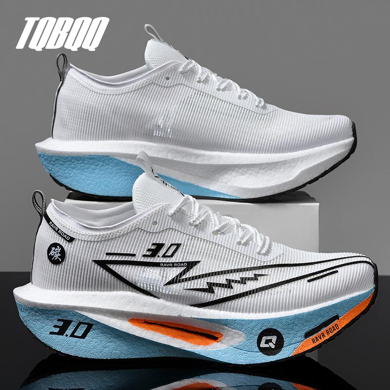 Men Women Carbon Plate Running Shoes Lightweight Breathable 3.0 Mix Racing Marathon Rebound Shock-Absorbing Training Sneakers