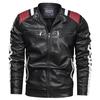 Men's leather jacket new men's jacket pu jacket locomotive clothing fleece leather jacket men's leather jacket