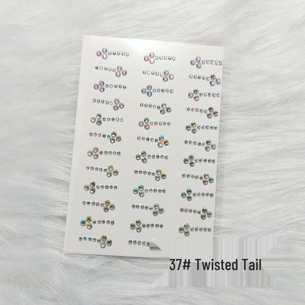 Children's Cartoon Crystal Gem Rhinestone Stickers - Decorative Diamond Decals for Toys & Stage Performance