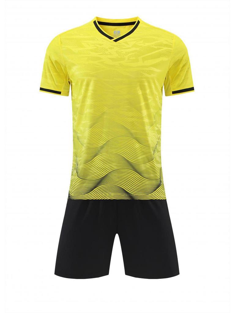 Hochwertiges Jacquard-Fußballtrikot: Schnelltrocknendes Kurzarmtrikot für Jugendliche & Erwachsene