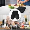 Guantes negros para horno, guantes dobles resistentes al calor, manoplas para horno, accesorios de cocina, soporte para olla caliente lavable