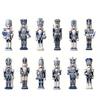 12/24Pcs Wooden Nutcracker Soldier Pendant Mixed Style Christmas Home Decoration  New Year