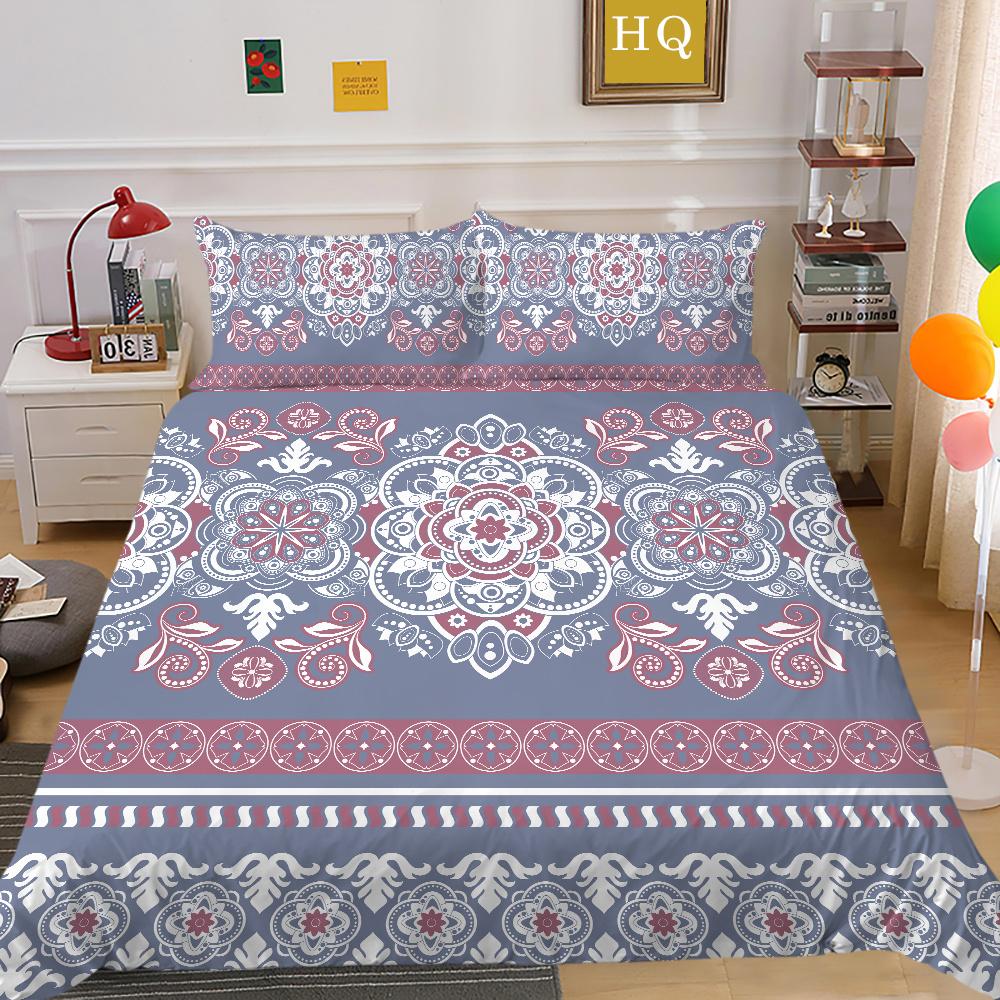 Duvet Covers Bohemian Printing Bedding Set Teens Twin Single Size Home Textiles Microfiber Bedroom Decor