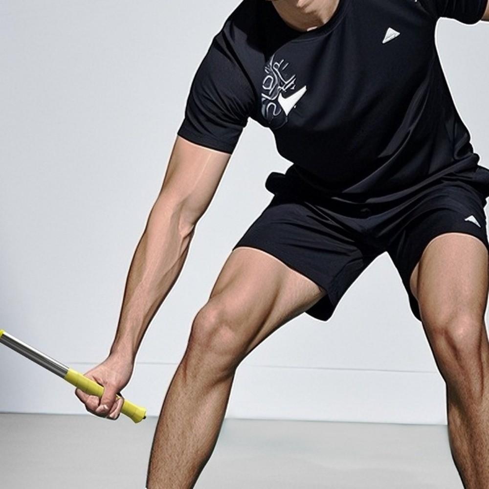 Practicing Guide Badminton Training Aid Portable Badminton Training Stick Wrist Force Trainer