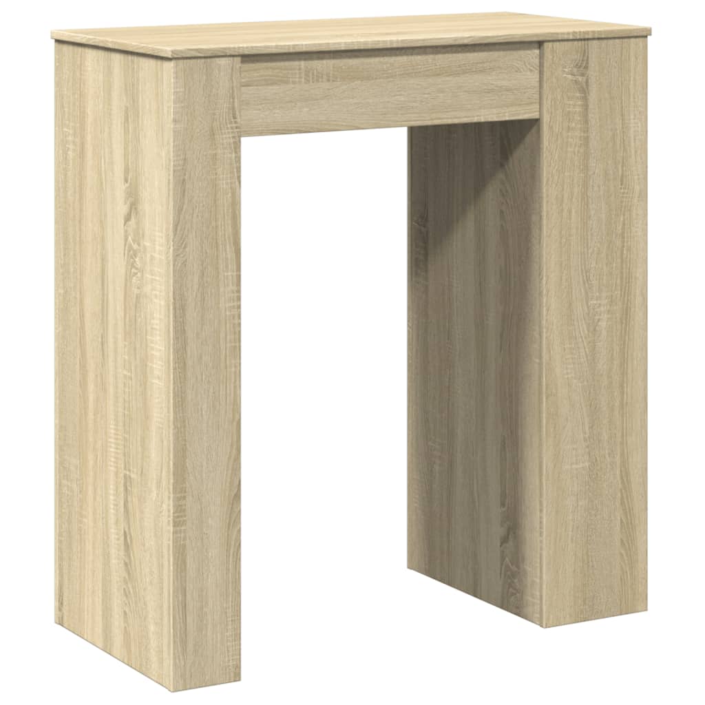 Bar Table with Shelf Sonoma Oak 95x47x103.5 cm Engineered Wood