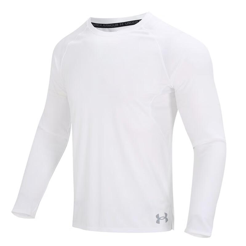 

Under Armour Футболка баскетбольная с длинным рукавом из сухой мягкой ткани с логотипом, мужская, белая 1374328-100 XXL