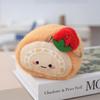 Cartoon Food Plush Keychain With Pp Cotton Filling For Kids Room Decor