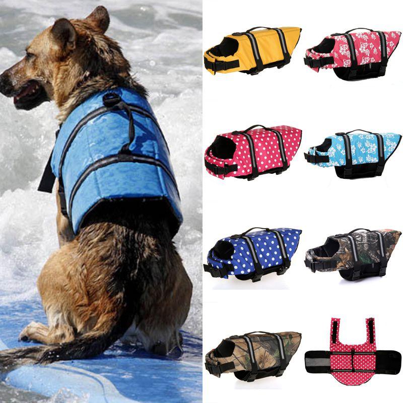Safe And Stylish Pet Vest Dog Life Jacket With Reflective Stripes For Enhanced Visibility