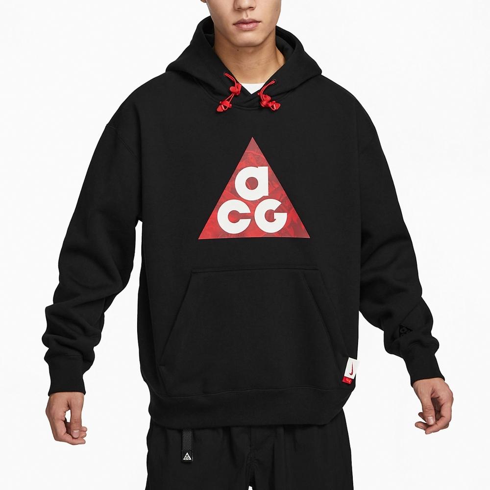 Nike FW23 Dragon Year CNY Series Letter Logo Print Fleece Hoodie Men Hoodie Black FZ6193-010