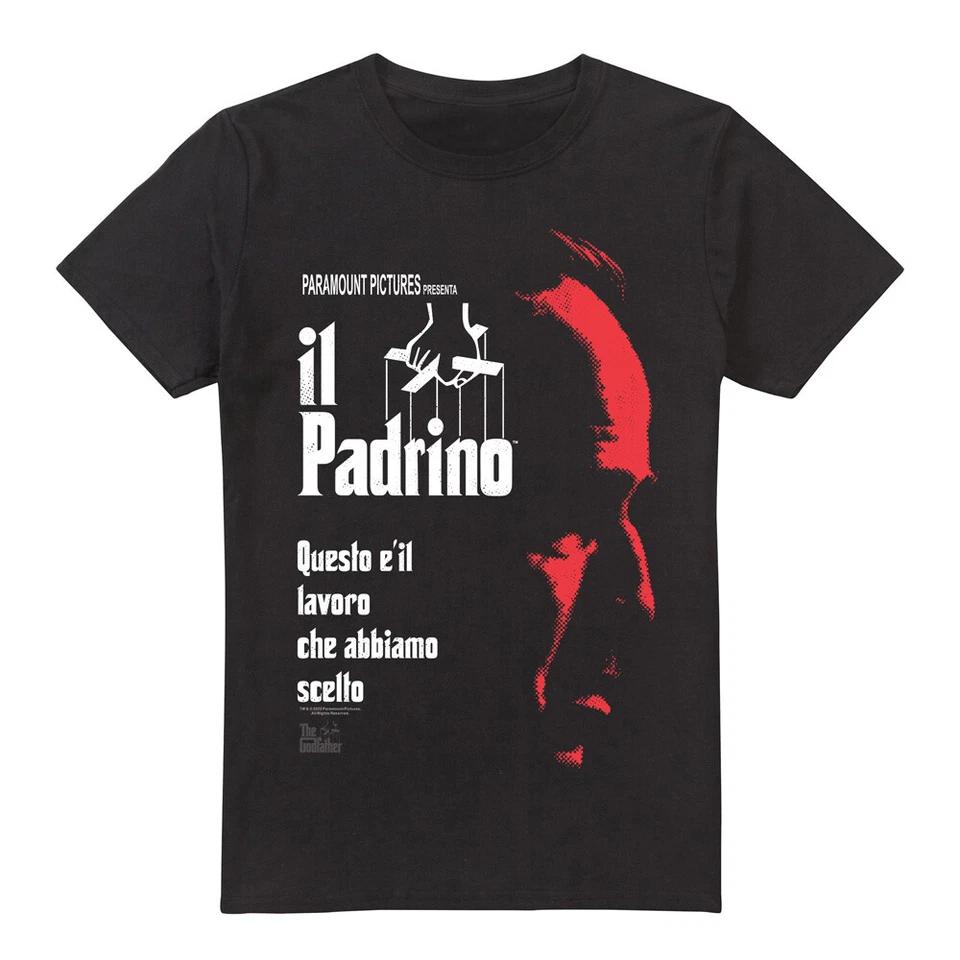 Godfather Italian Profile T-Shirt S-2XL, Black XL