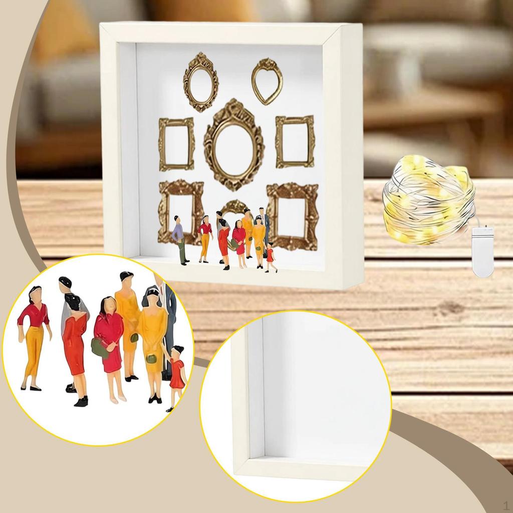 DIY Mini-Museum Silhouette Box USA für Hochzeitsjubiläum Geschenk
