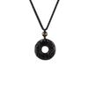 Obsidian Pixiu Pendant Necklace for Men and Women - Attract Wealth and Good Luck with Crystal Accessories