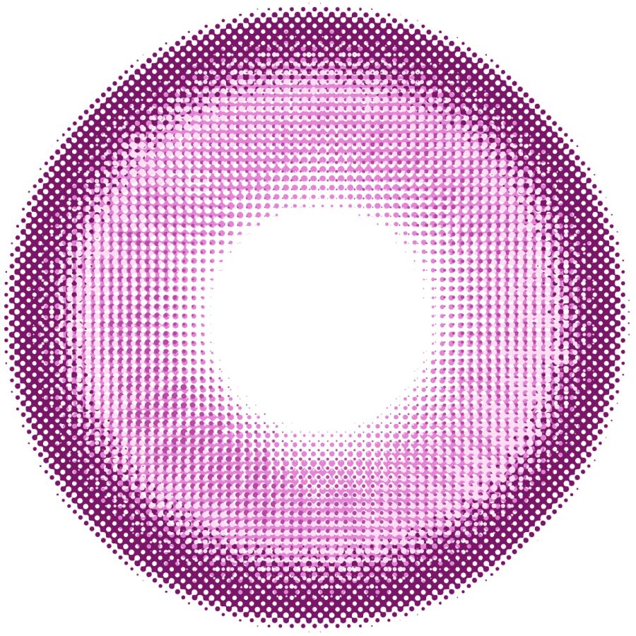 DOUBLEFISHPIG 1-Year Genki Series: Grass Green, Orange, Purple, Rose Red, Blue, Cyan & Gold - Official Authentic Cosplay Lenses