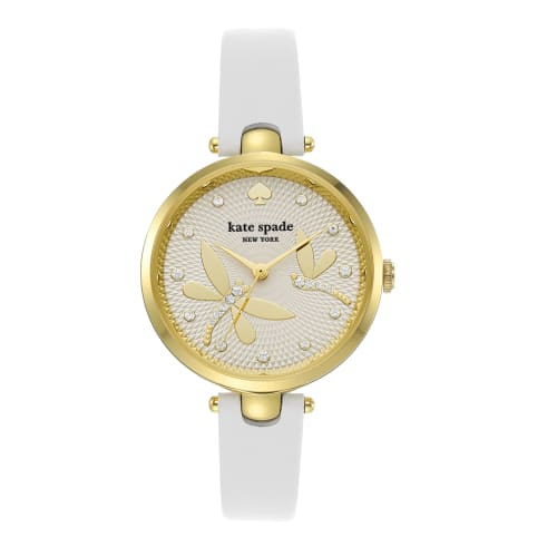 

Kate Spade New York Holland Three-Hand White Leather Watch